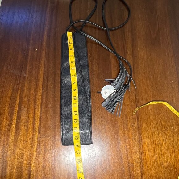 Faux Leather Whimsigoth Thick Waist Belt Fringe Tassel Witchy Goth for Styling - Picture 5 of 6